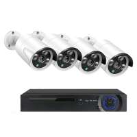 4CH/8CH NVR POE CCTV System Onvif 2.0MP Full HD Vandalproof IR 1080P p2p hd ip camera home outdoor Security Surveillance Kit