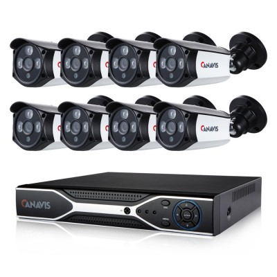 CCTV Camera System POE 8CH 1080P with 8pcs IP Camera POE 2.0MP 1pc NVR POE 8 Channel No HDD