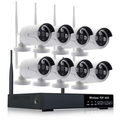 CCTV Home Wireless Security System HDMI 720P 8ch Wifi IP Camera NVR Kit