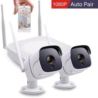 wifi security camera 4CH Network Video Recorder 4pcs 2.0MP security camera wireless with microphone